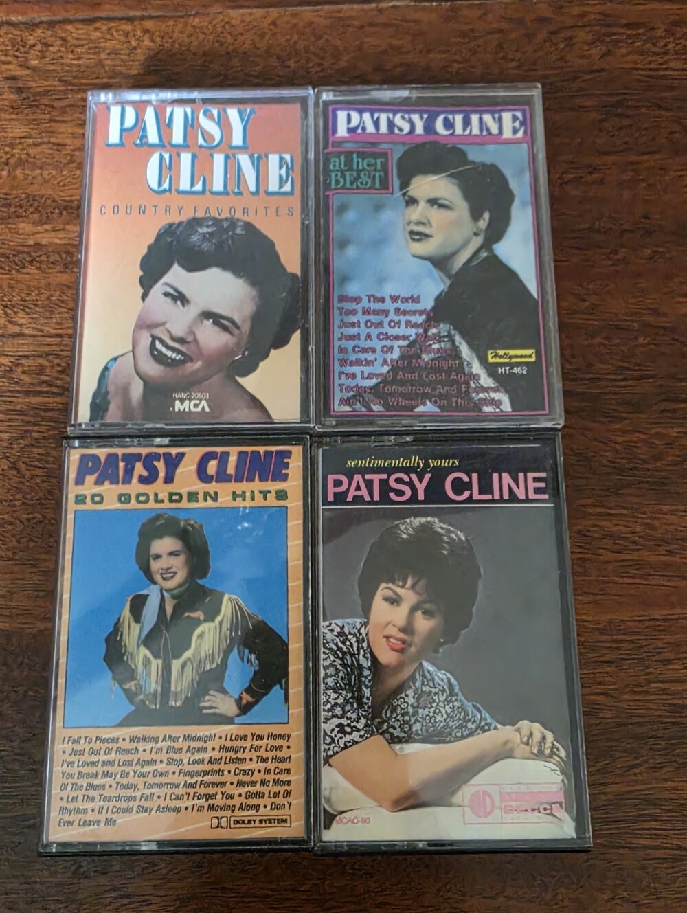 Lot of 4 Patsy Cline Cassette Tapes Vintage Country Music